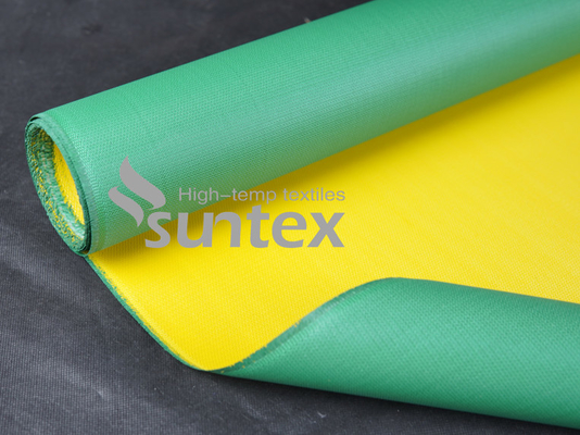 One Side Or Both Side PU Coated Fiberglass Fabric For Fire Curtains Smoke Curtains