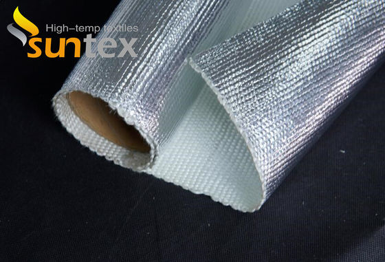 150C Heat Reflective 0.75mm Fabric Aluminum Foil Coated Glass Fiber Welding Fire Blanket Roll