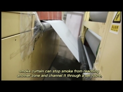 Smoke And Fire Curtain Fabrics White Silicone Fiberglass Fabrics