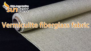 SUNTEX Tejido de fibra de vidrio recubierto de vermiculita