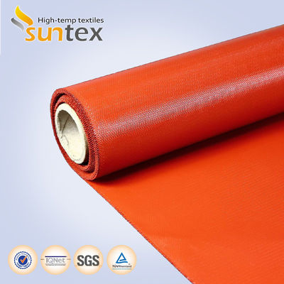 Fireproof 850g/m2 Silicone Coated Fiberglass Fabric with 260℃ Heat Resistance for High Temperature Protection
