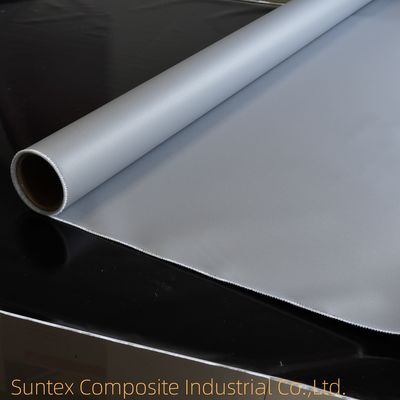 Weather Resistant Thermal Pipe Insulation Jacket Fibreglass Cloth Roll Silicone On Two Side Glass Fabric Textiles