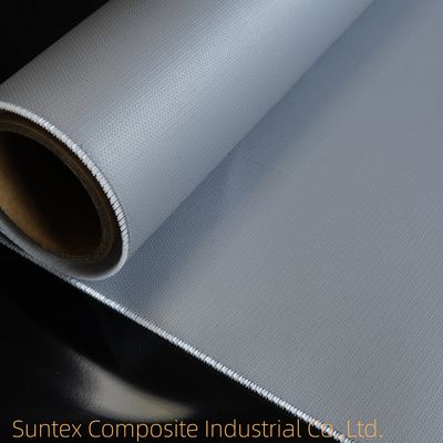Weather Resistant Thermal Pipe Insulation Jacket Fibreglass Cloth Roll Silicone On Two Side Glass Fabric Textiles