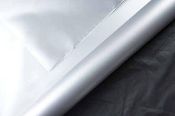 Weather Resistant Thermal Pipe Insulation Jacket Fibreglass Cloth Roll Silicone On Two Side Glass Fabric Textiles