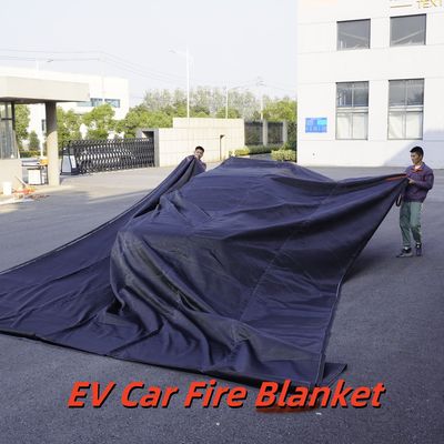 Gray EV Fire Blanket 550℃ Thermal Resistance for Lithium Battery Fires