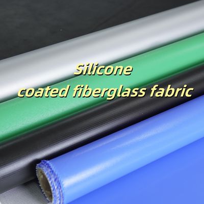 Industrial Strength Silicone Coated Fiberglass Fabric with Superior Heat Resistance Up to 260°C, 0.3 mm Thickness, and 400 g/sqm Weight