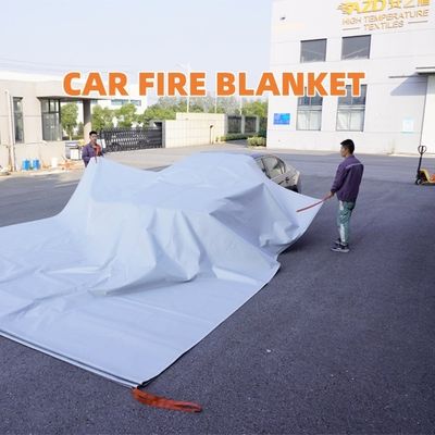 Reusable EV Car Fire Blanket with 550℃/1000℃ Thermal Resistance and Oxygen Deprivation for Lithium-Ion Battery Fires