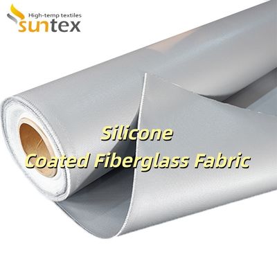 Double Sided Silicone Coated Fiberglass Fabric with Heat Resistance 260°C and Fire Retardant Properties
