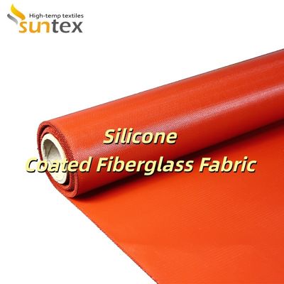 Double Sided Silicone Coated Fiberglass Fabric Alkali Free Grey Color for Fire and Heat Resistance