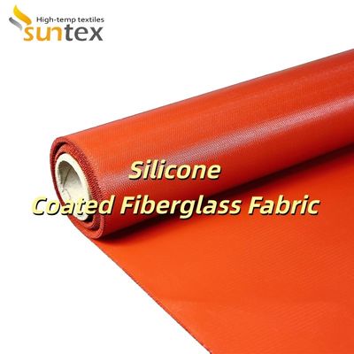 Double Sided Silicone Coated Fiberglass Fabric Alkali Free Grey Color for Fire and Heat Resistance