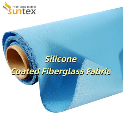 0.3 mm Thickness 400 g/sqm Weight Silicone Coated Fiberglass Fabric for Thermal Breaks and Insulating Pads