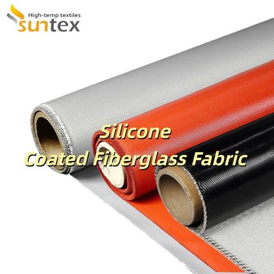 0.3 mm Thickness 400 g/sqm Weight Silicone Coated Fiberglass Fabric with 1 / 1.2 / 1.5 meter Width