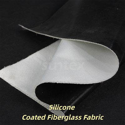 Industrial Strength Silicone Coated Fiberglass Fabric with Superior Heat Resistance Up to 260°C, 0.3 mm Thickness, and 400 g/sqm Weight