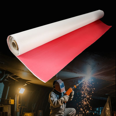 Waterproof PU Coated Fiberglass Fabric 460 g/sqm 0.41 mm for High Temperature Applications