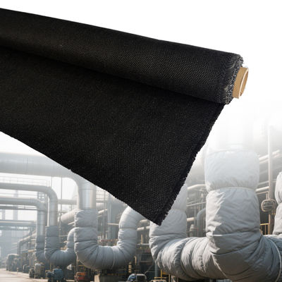 Fireproof PU Coated Fiberglass Fabric with 1m to 1.55m Width Solvent and Oil Resistant Thermal Insulation Material