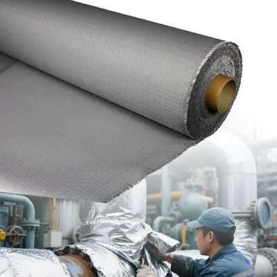 High Temperature Resistance PU Coated Fiberglass Fabric with 1800C Heat Resistance and 5500C Glass Fabric Resistance in Blue/Black