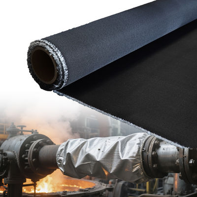 Silicone Coated Fiberglass Fabric with 50 m / 100 m Roll Length Splash Proof and Anti-Aging Properties for Industrial Use
