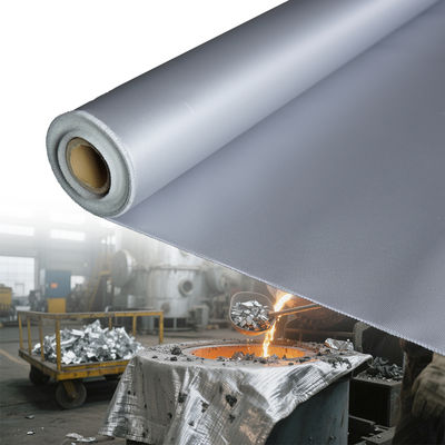 Fireproof Silicone Coated Fiberglass Fabric with Sparks Resistance and Weatherproof Properties for Welding Blankets