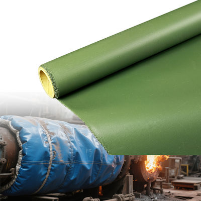 Double Sided Silicone Coated Fiberglass Fabric with 1 / 1.2 / 1.5 meter Width and 50 m / 100 m Roll Length for Thermal Insulation