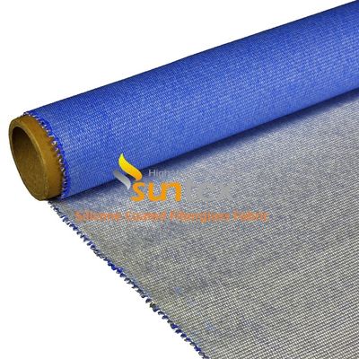 High Temperature Silicone Coated Fiberglass Fabric with 400 g/sqm Weight and 0.3 mm Thickness in 1 / 1.2 / 1.5 Meter Width