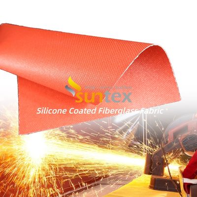 Alkali Free Silicone Coated Fiberglass Fabric with 1 / 1.2 / 1.5 Meter Width and 50 m / 100 m Roll Length