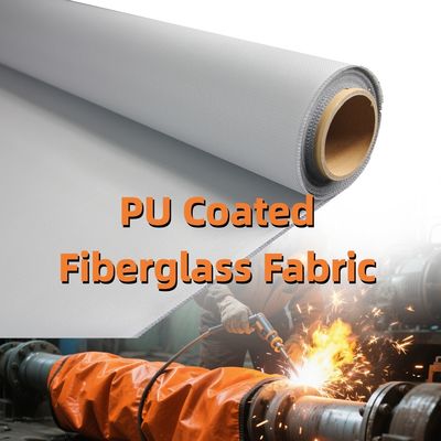 460 g/sqm 0.41 mm PU Coated Fiberglass Fabric with 1m to 1.55m Width for Heat and Abrasion Resistance