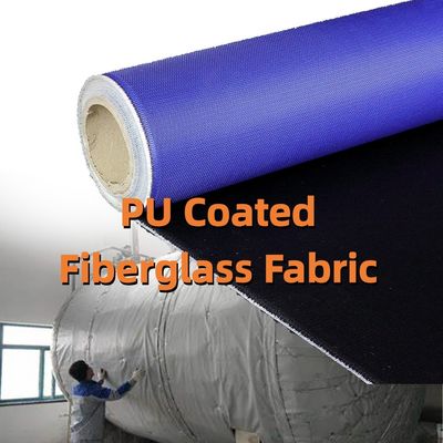 PU-Coated Fiberglass Fabric | 460 gsm, 0.41 mm ThicknessWidth: 1m - 1.55m | Heat & Abrasion Resistant