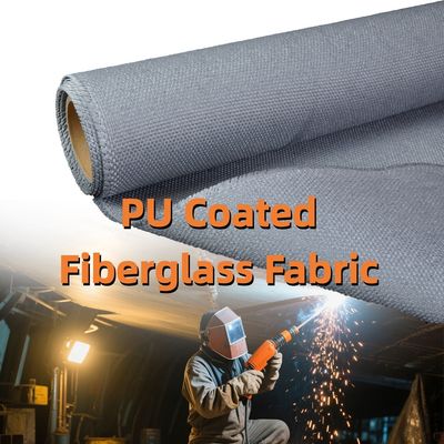 High-Silica Heat-Resistant Fireproof PU-Coated Fiberglass Fabric Ideal for Fire Prevention Applications | Premium Coated Fiberglass Material