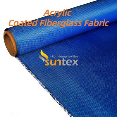 Red Color Acrylic Coated Fire Resistant Fiberglass Fabric With 550 Degree C Temperature Resistance And Easy To Sew And Cut