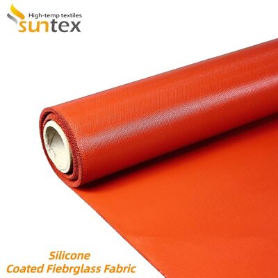 Fireproof Silicone Coated Fiberglass Fabric with Chemical Corrosion and Weather Aging Resistance