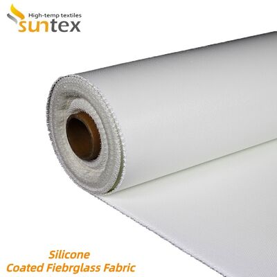 Durable Fireproof Silicone Coated Fiberglass Fabric with Double Side Silicon Coating, 850g/m2 Weight, and 260℃ Heat Resistance