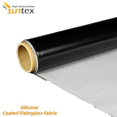 Fireproof Grey Silicone Coated Fiberglass Cloth