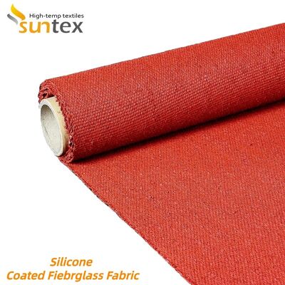 Fireproof Silicone Coated Fiberglass Fabric with Chemical Corrosion Resistance and High Temperature Stability for Industrial Use