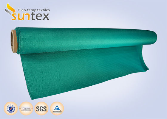 Red Color Acrylic Coated Fire Resistant Fiberglass Fabric With 550 Degree C Temperature Resistance And Easy To Handle Cut And Sew For Fireproof Curtains And Blankets