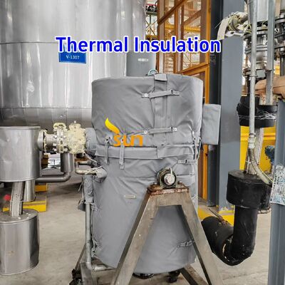 Customizable Sizes Thermal Insulation Jacket with 1000°C Temperature Resistance and Water and Oil Resistant Removable Insulation Cover