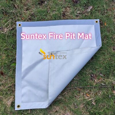 550°C Heat Resistant Fire Pit Mat with Customizable Sizes and Multi-Layer Structure for Outdoor Safety