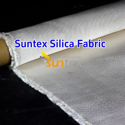 Custom 96% SiO2 High Silica Fiberglass Cloth with 1000℃ Temperature Resistance and Double Sides Crowfoot Pattern