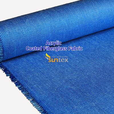 High Temperature 550 Degree C Fire Resistant Fiberglass Fabric with Acrylic Coating for Welding Blankets - Easy to Sew and Cut