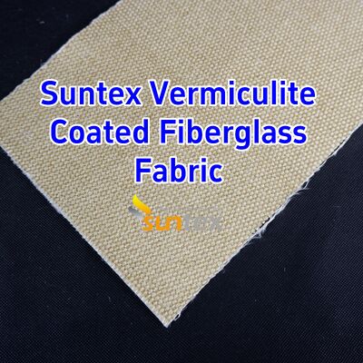 750℃ Temperature Resistance Vermiculite Coated Silica Fabric with 1070gsm Heavy Weight and Excellent Abrasion Resistance