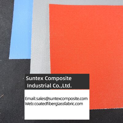 Fireproof High Temperature Resistance Silicone Coated Fiberglass Fabric with Customizable Width