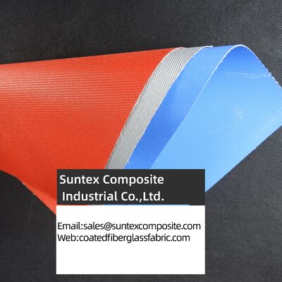 High Temperature Resistance Fireproof Silicone Coated Fiberglass Fabric with Customizable Width
