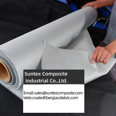 High Temperature Resistance Fireproof Silicone Coated Fiberglass Fabric with Customizable Width