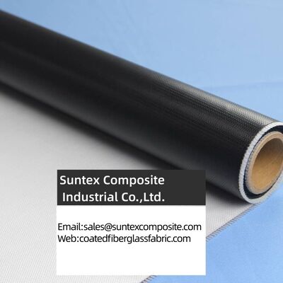 High Temperature Resistance Silicone Coated Fiberglass Fabric with 4H Satin Weave and Customizable Width