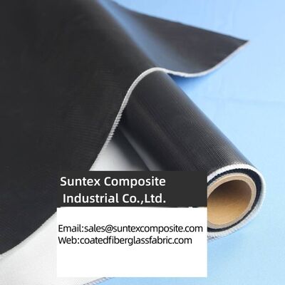 High Temperature Silicone Coated Fiberglass Fabric with Two Side Silicone Rubber Coating and Alkali Free E-Glass for 550°C Resistance