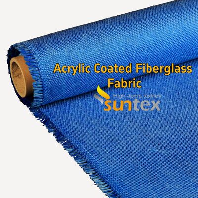 Acrylic Coated Fire Resistant Fiberglass Fabric with 550 Degree C Temperature Resistance for Easy to Sew and Cut Welding Blanket
