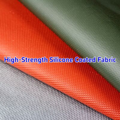 Multiple Colors Customized Smoke Blocking Fireproof Silicone Coated Fiberglass Fabric for Heat Resistant Insulation