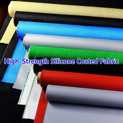 Multiple Colors Customized Smoke Blocking Fireproof Silicone Coated Fiberglass Fabric for Heat Resistant Insulation