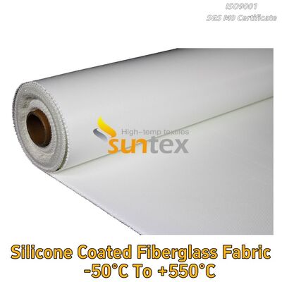 High Temperature Heat Resistant Silicone Rubber Coated Twill Woven Fiberglass Mesh Cloth