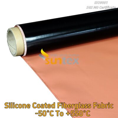 High Temperature Heat Resistant Silicone Rubber Coated Twill Woven Fiberglass Mesh Cloth