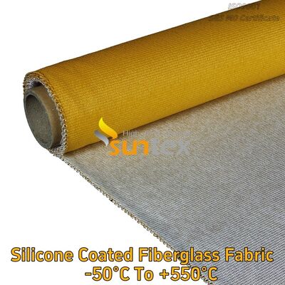 Suntex Heat Resistant C-Glass Fire Retardant Silicone Coated Silicone Rubber Coated Fiberglass Sheet/Fabric/Cloth